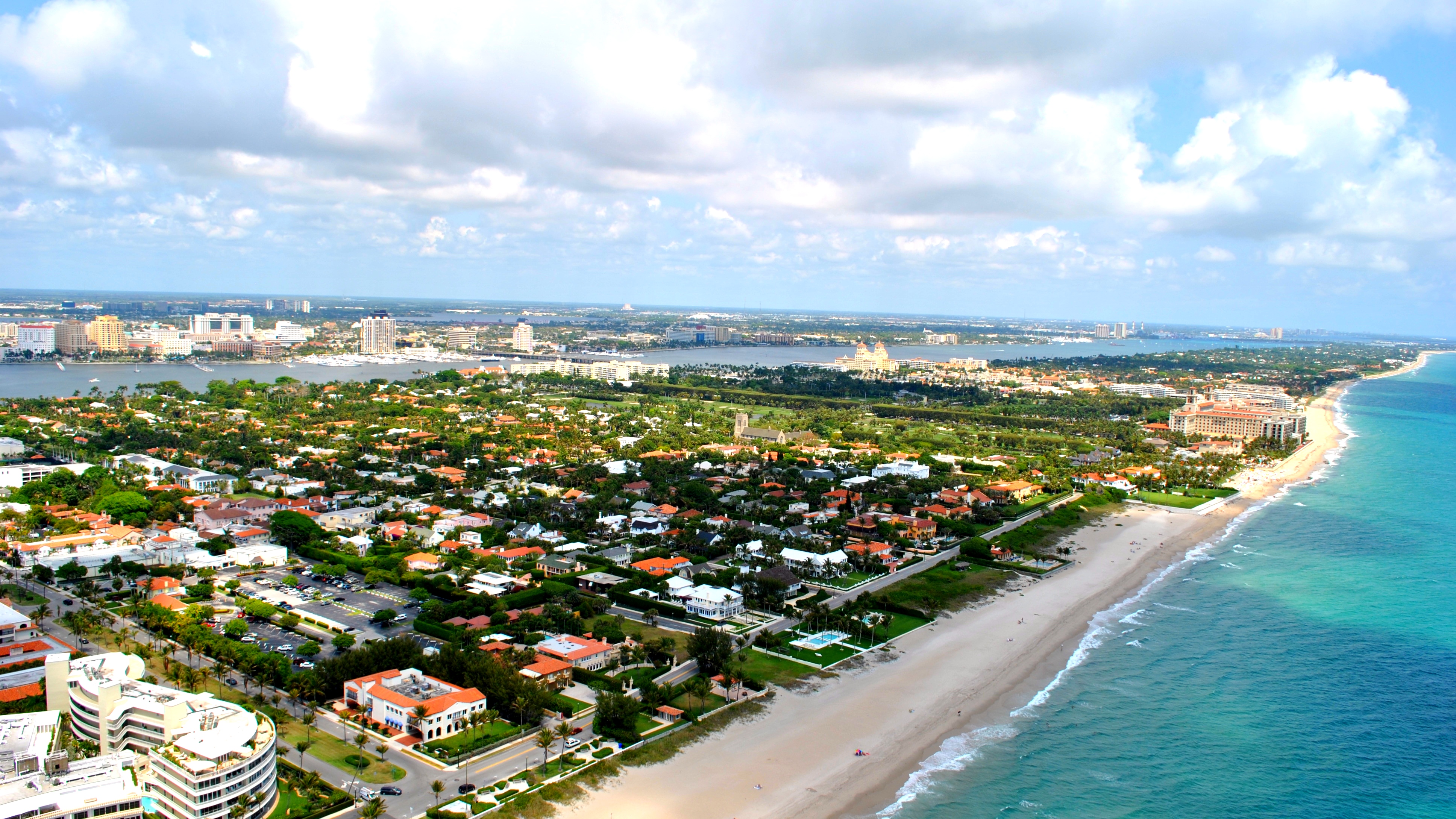 Palm Beach Florida aerial view - hard money lending for real estate investors